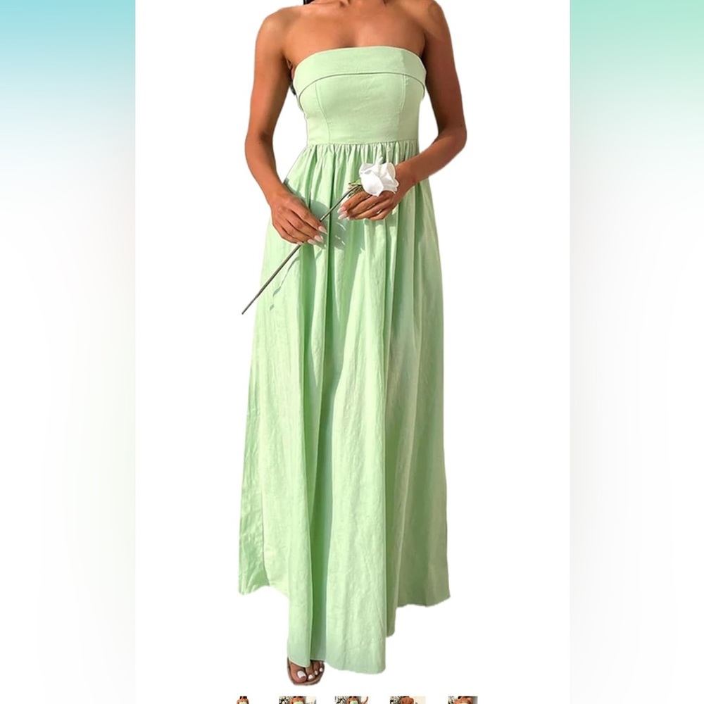 Elegant Green Maxi Dress